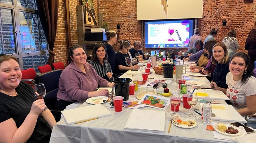 Celebrating International Women’s Day Paint & Sip, honoring talented women artists and wines crafted by women winemakers