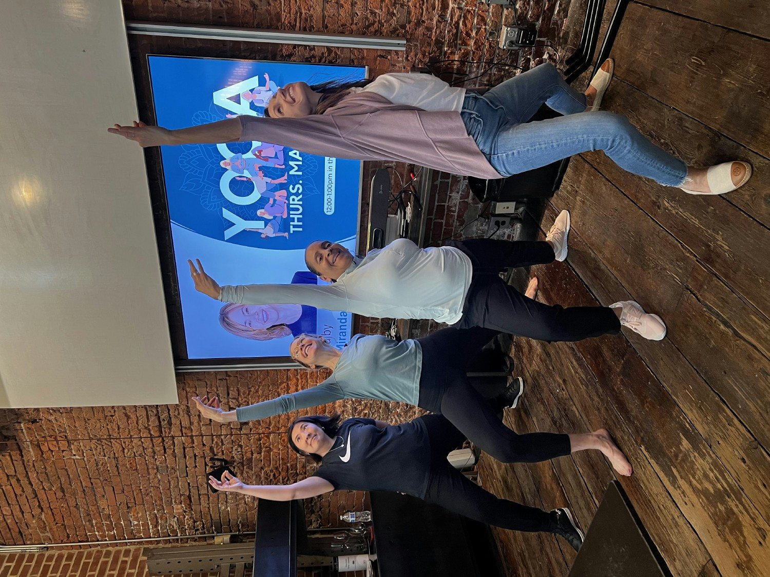 For Mental Health Awareness Month, we rolled out yoga sessions to help employees stretch and shake off any stress.