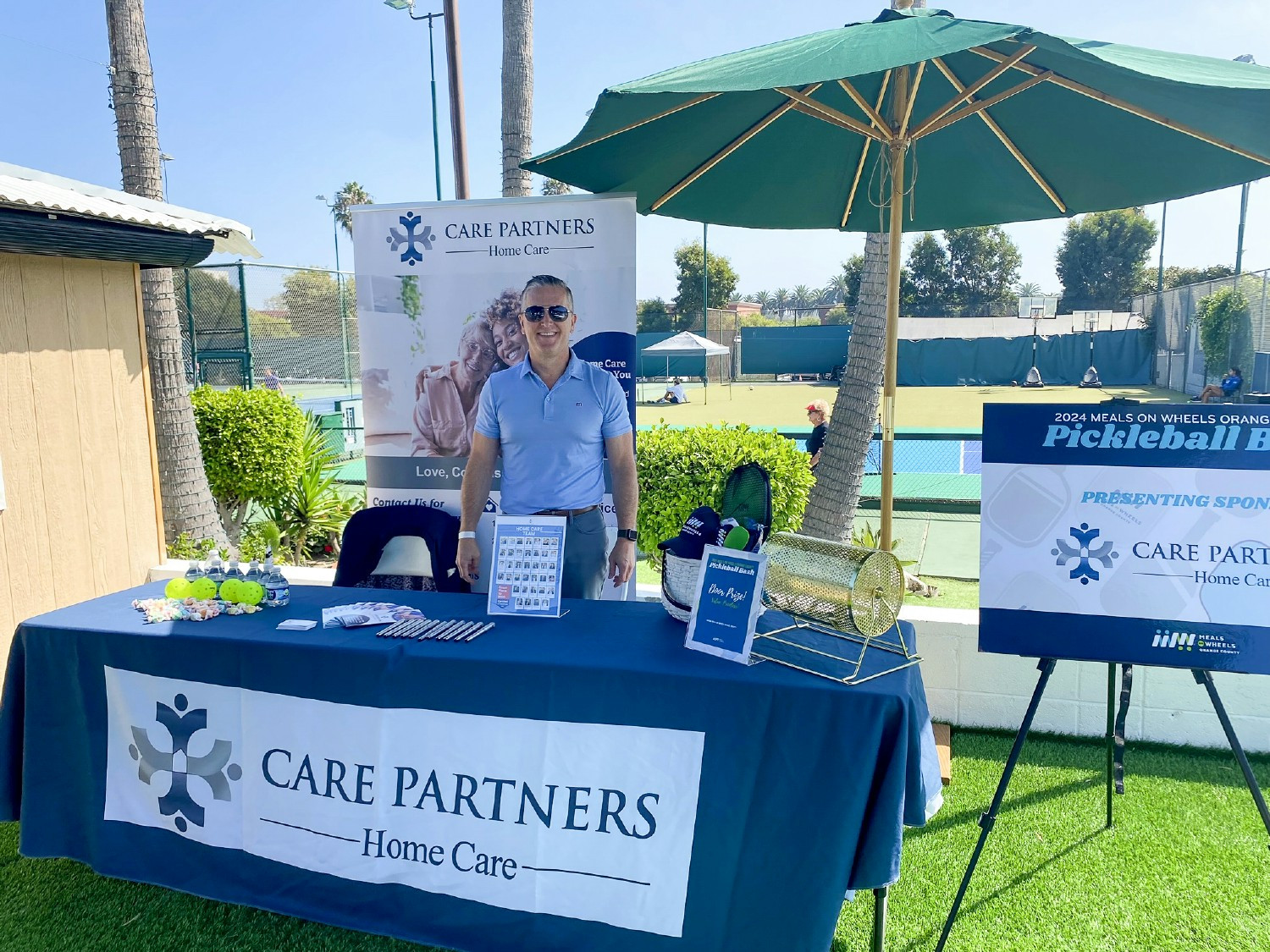 Our Senior Account Executive, Patrick, supporting Meals on Wheels - Orange County at their Pickleball Bash!