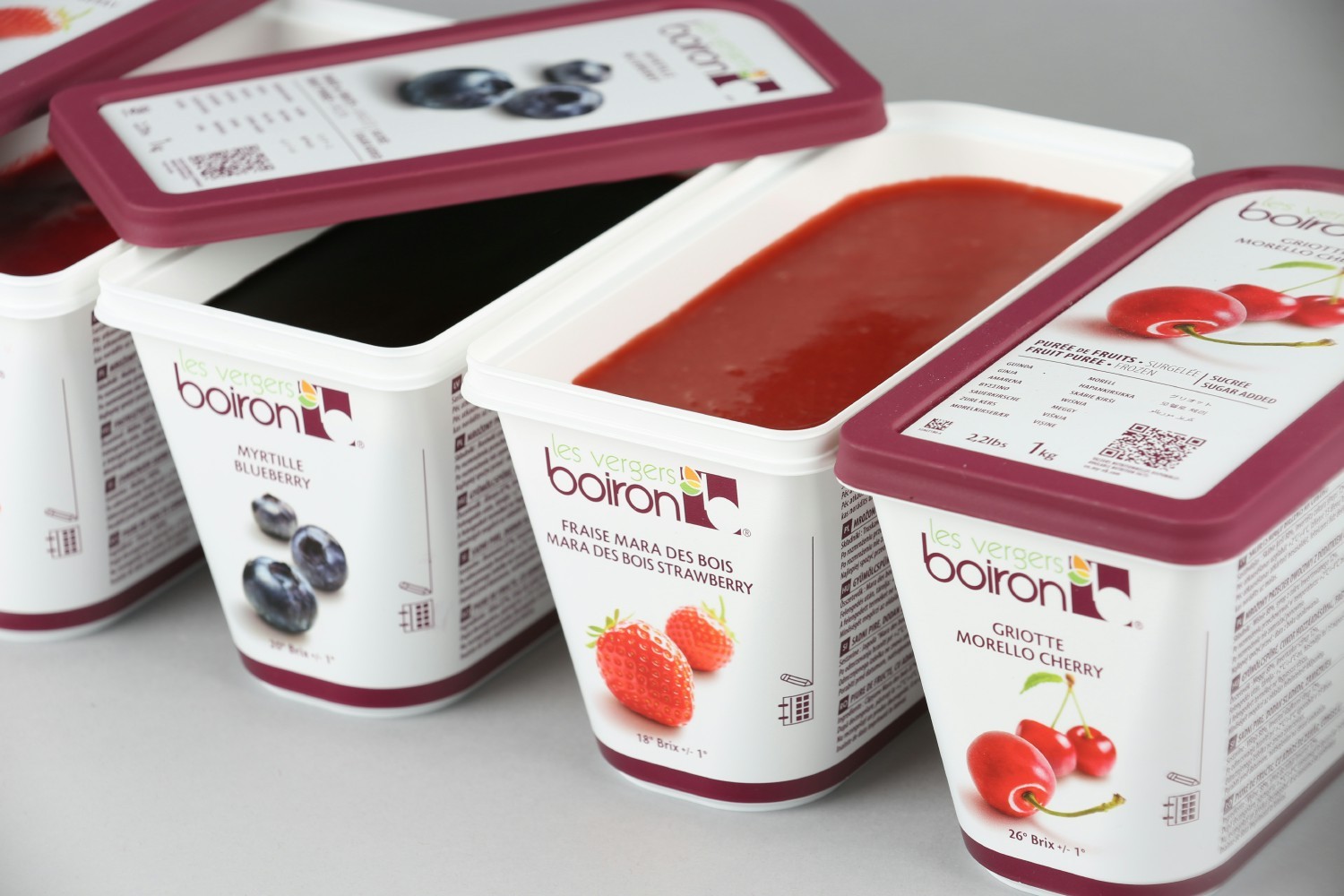 Exemple of frozen fruit purees