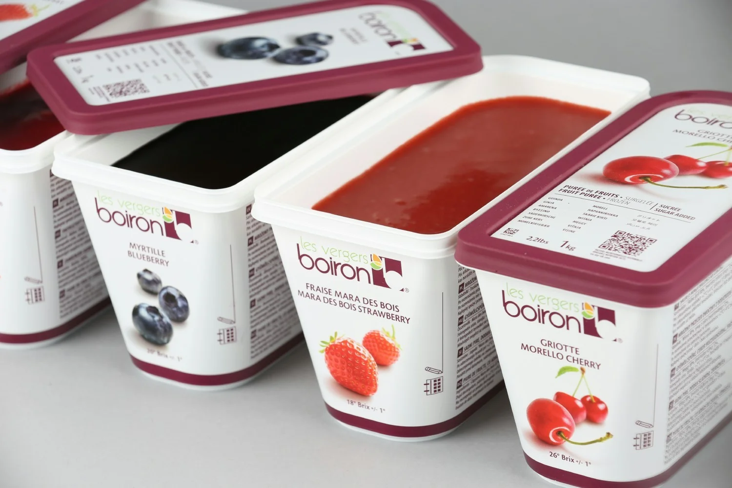 Exemple of frozen fruit purees