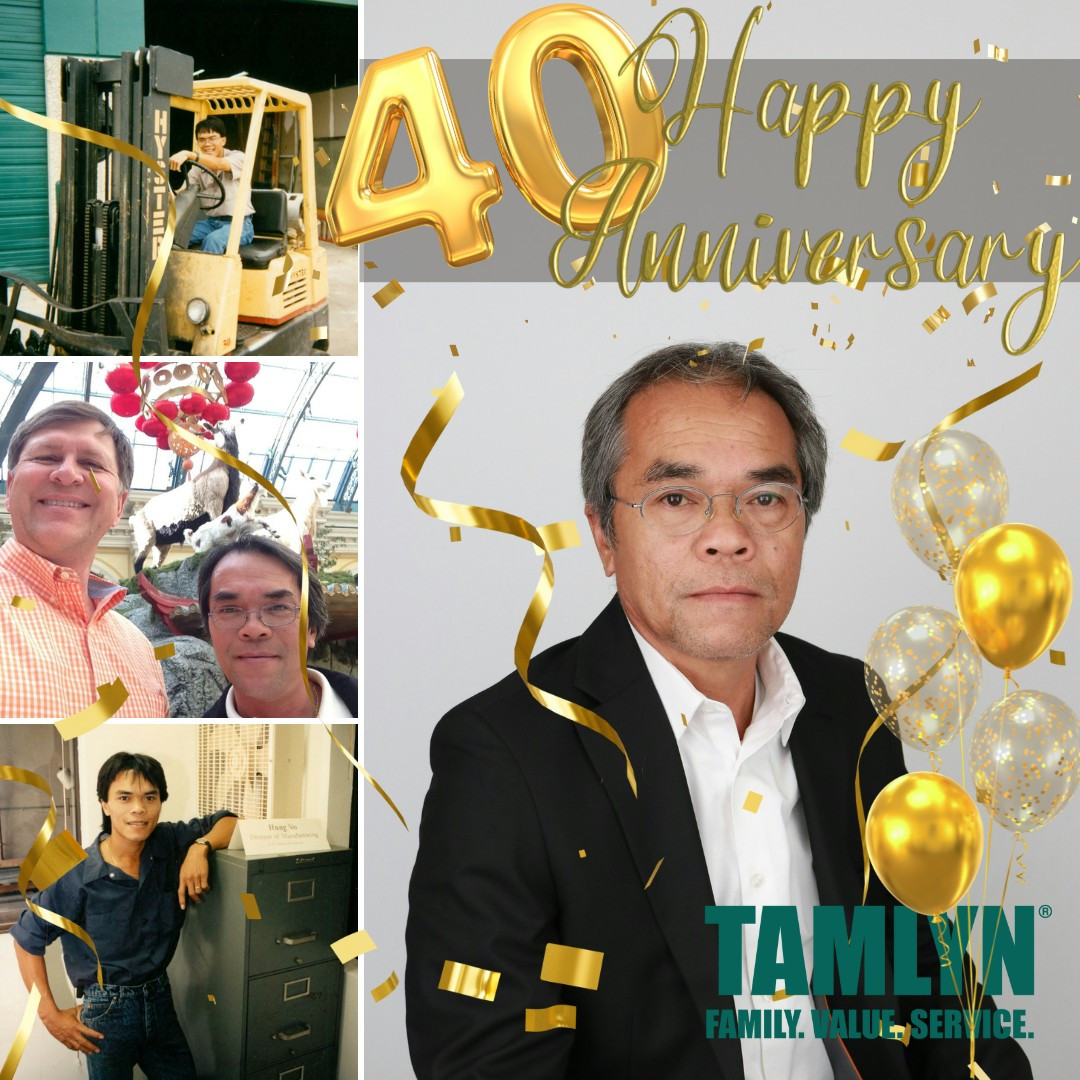 Cheers to our Dallas plant manager on 40 amazing years at Tamlyn! His leadership inspires us all. Here’s to many more!