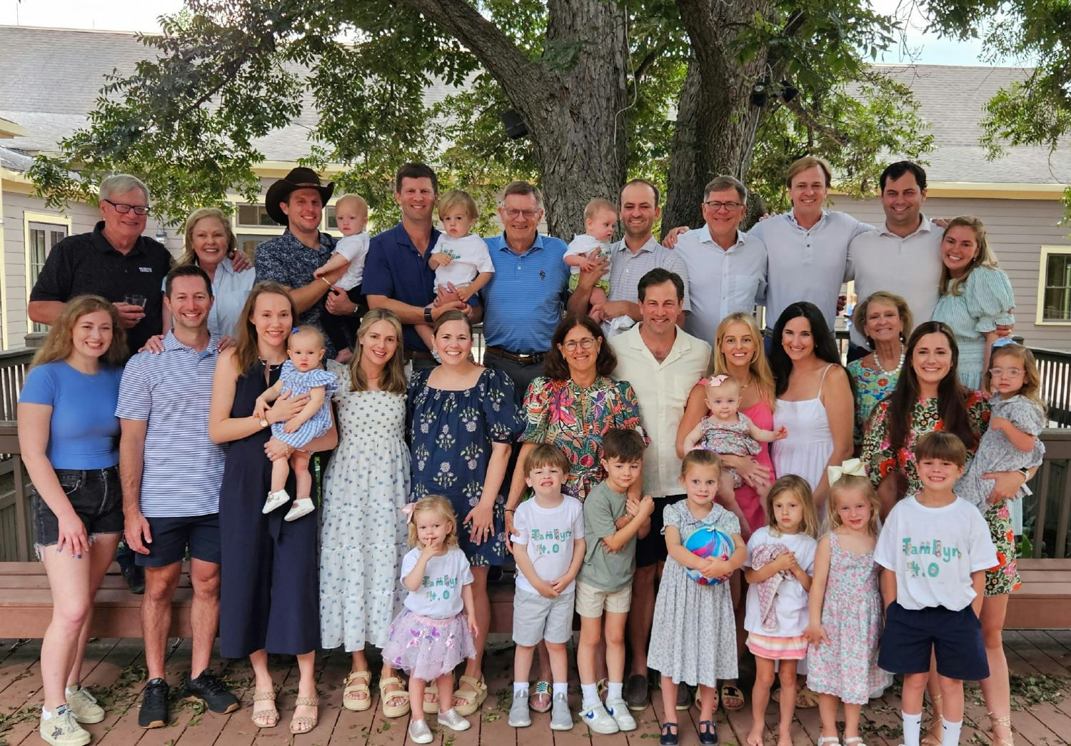 Family values! Children, grandkids & great-grandkids of Ron & Jean Tamlyn Sr. - the legacy behind Tamlyn’s foundation!