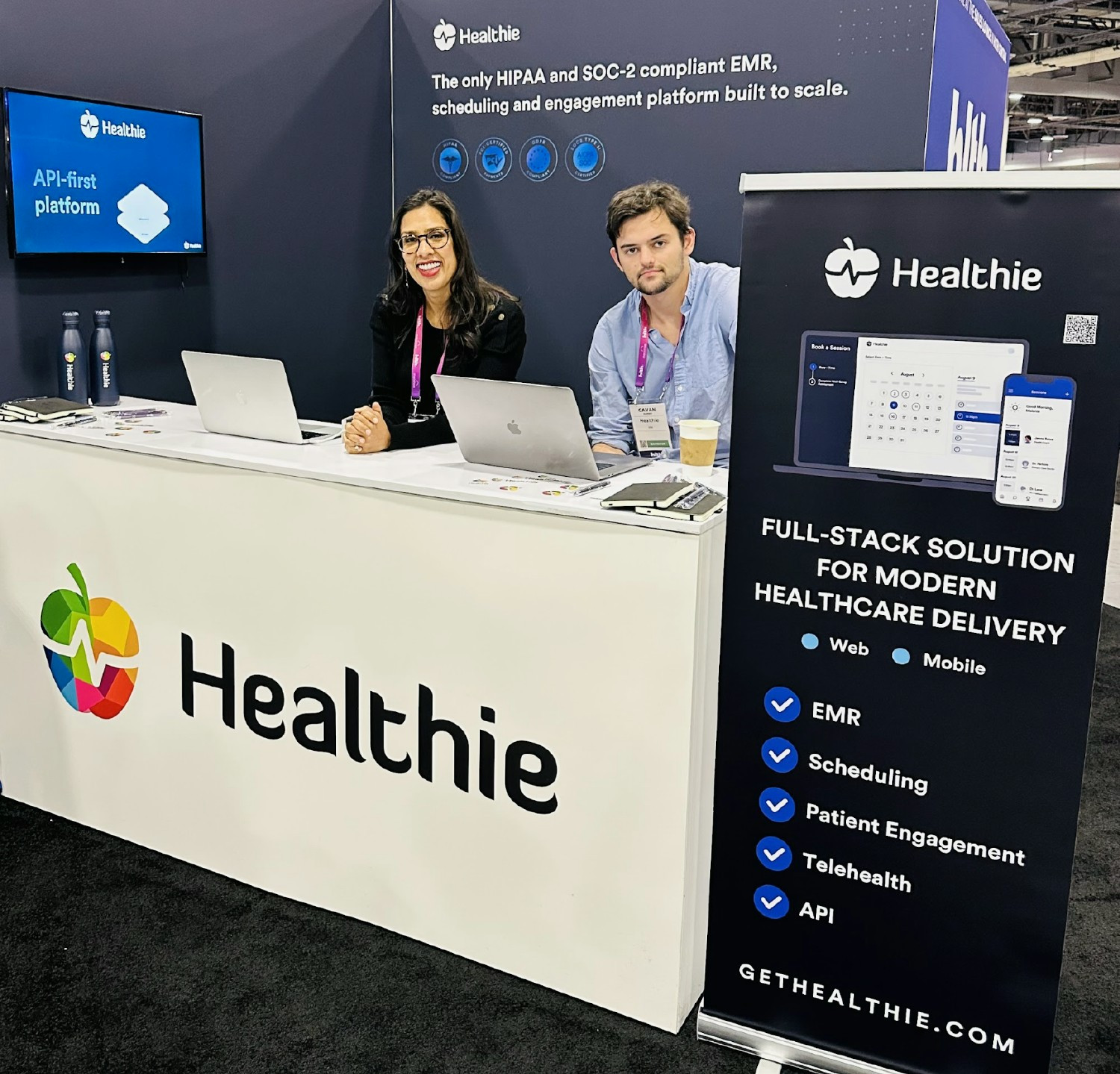 Erica Jain, CEO and Cavan Klinsky, CTO (Healthie's cofounders)