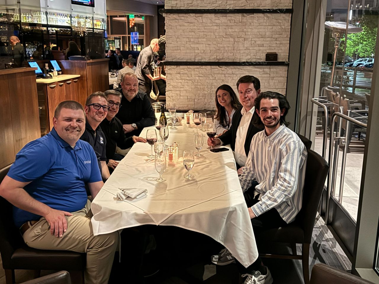 A few members of the Celigo team out to dinner. 