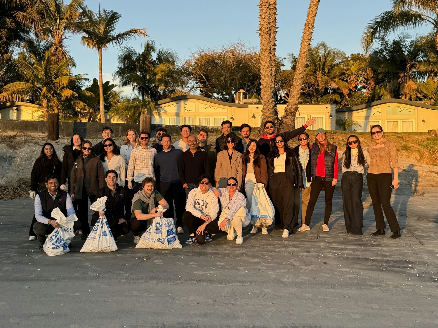 Embracing our responsibility to protect the environment, our team comes together for a meaningful beach cleanup. 