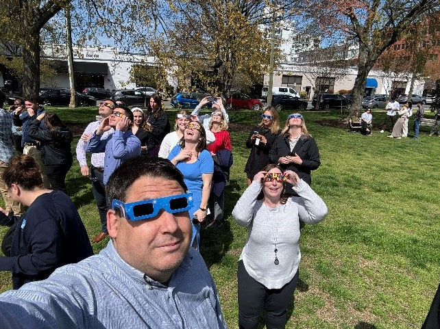 Eclipse Viewing Party.  In addition to our planned events, staff have also been known to hold impromptu gatherings.  