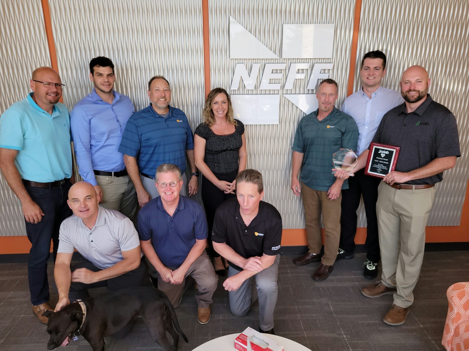 Neff Wisconsin earns the 2022 Diamond Distributor Award from Piab. 