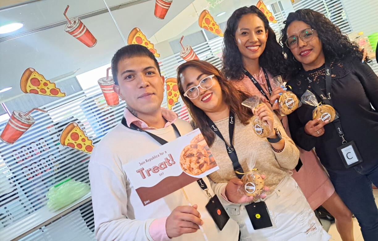 TTEC Mexico enjoy some treats together while building deeper connections