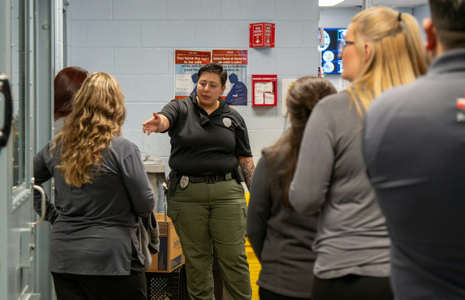 Our HR team touring the Sandoval County Jail.