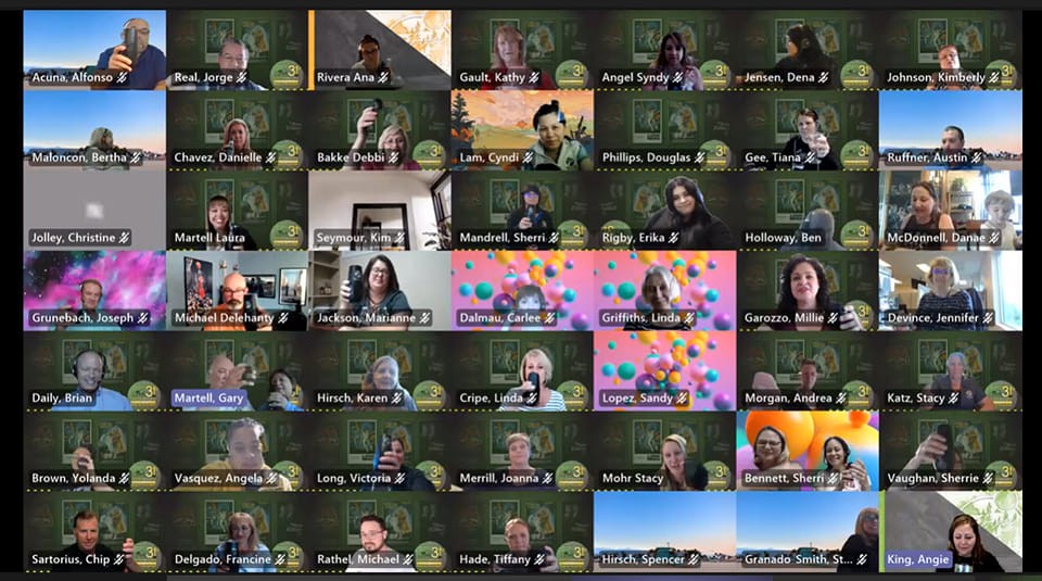 From coffee to keyboards, our team brings the energy to virtual meetings. Distance can't dull our financial brilliance!