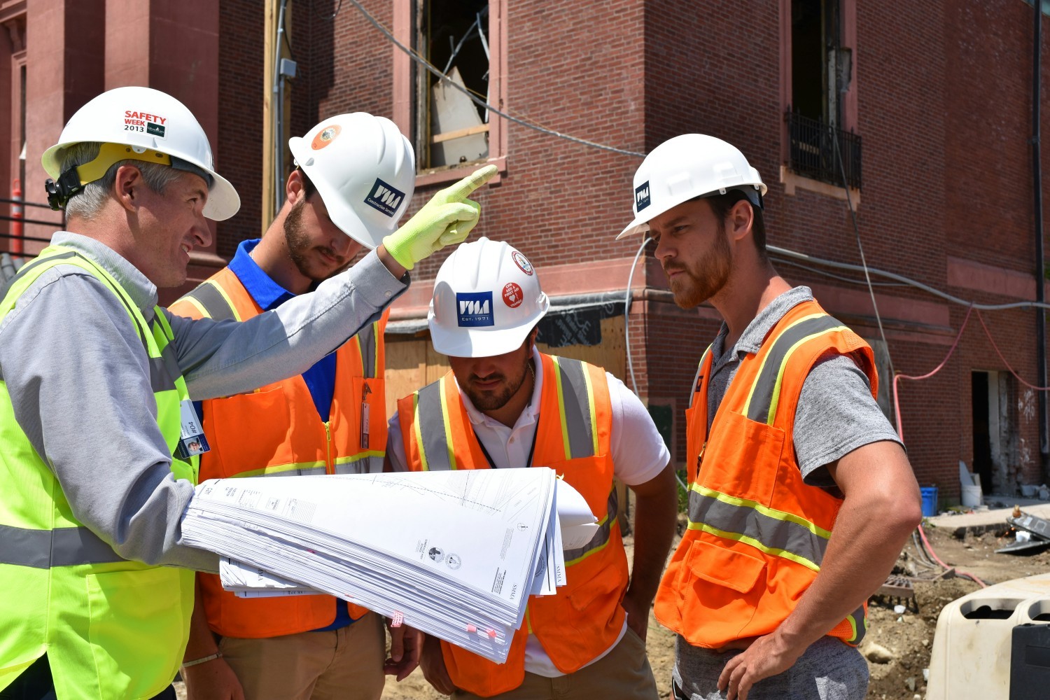 PMA operations staff working the construction site in the Boston area.