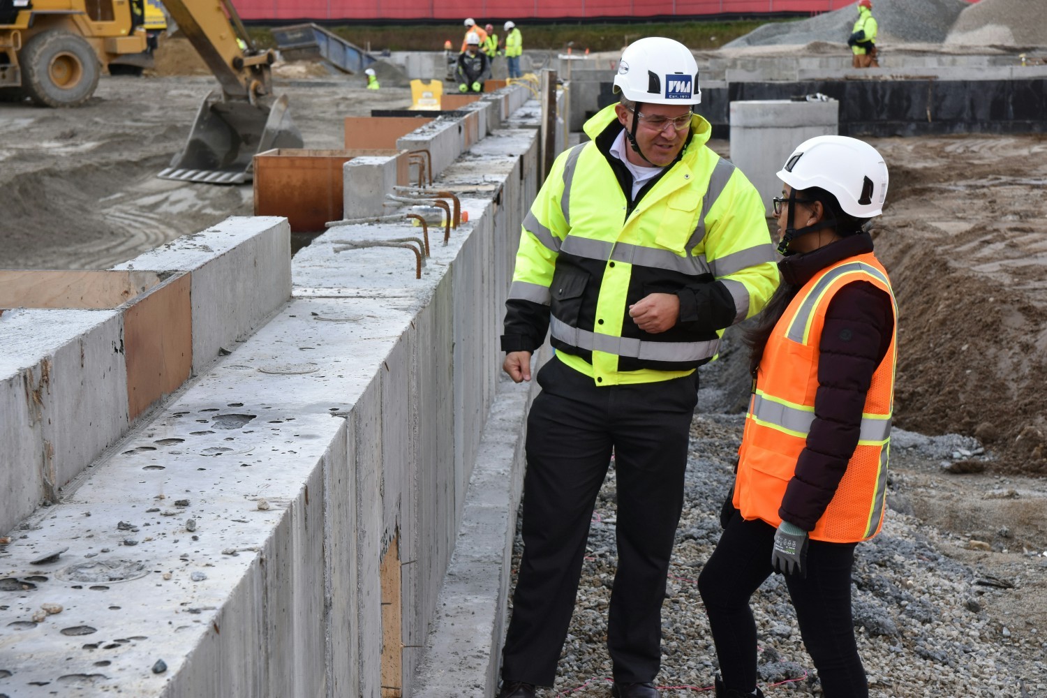 PMA operations staff on the construction site.