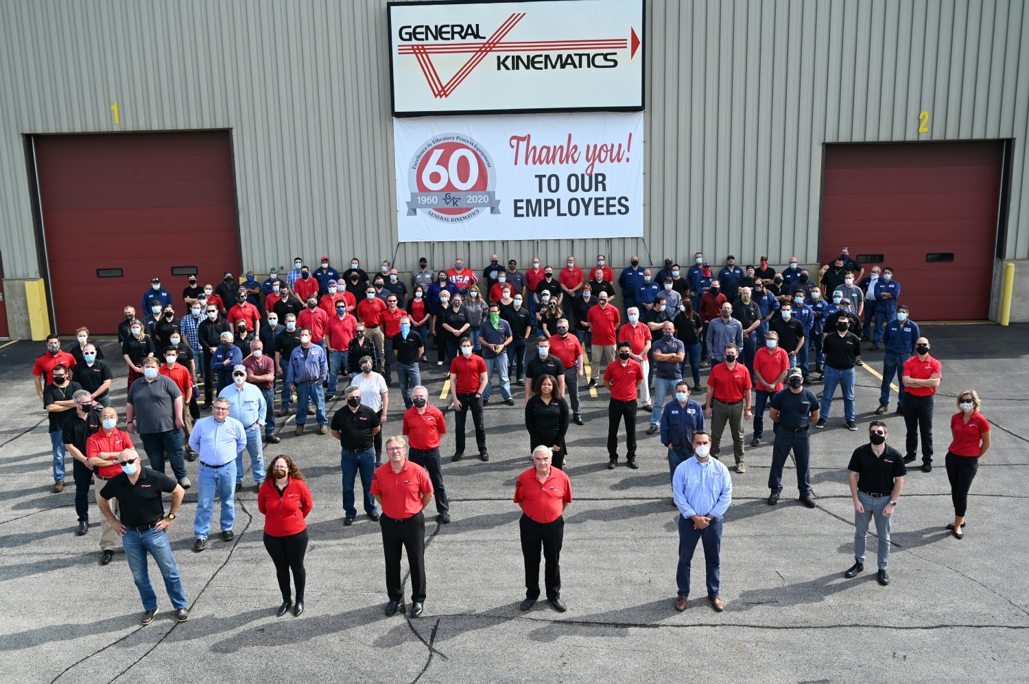 The GK headquarters team celebrating 60 years of business as a team.