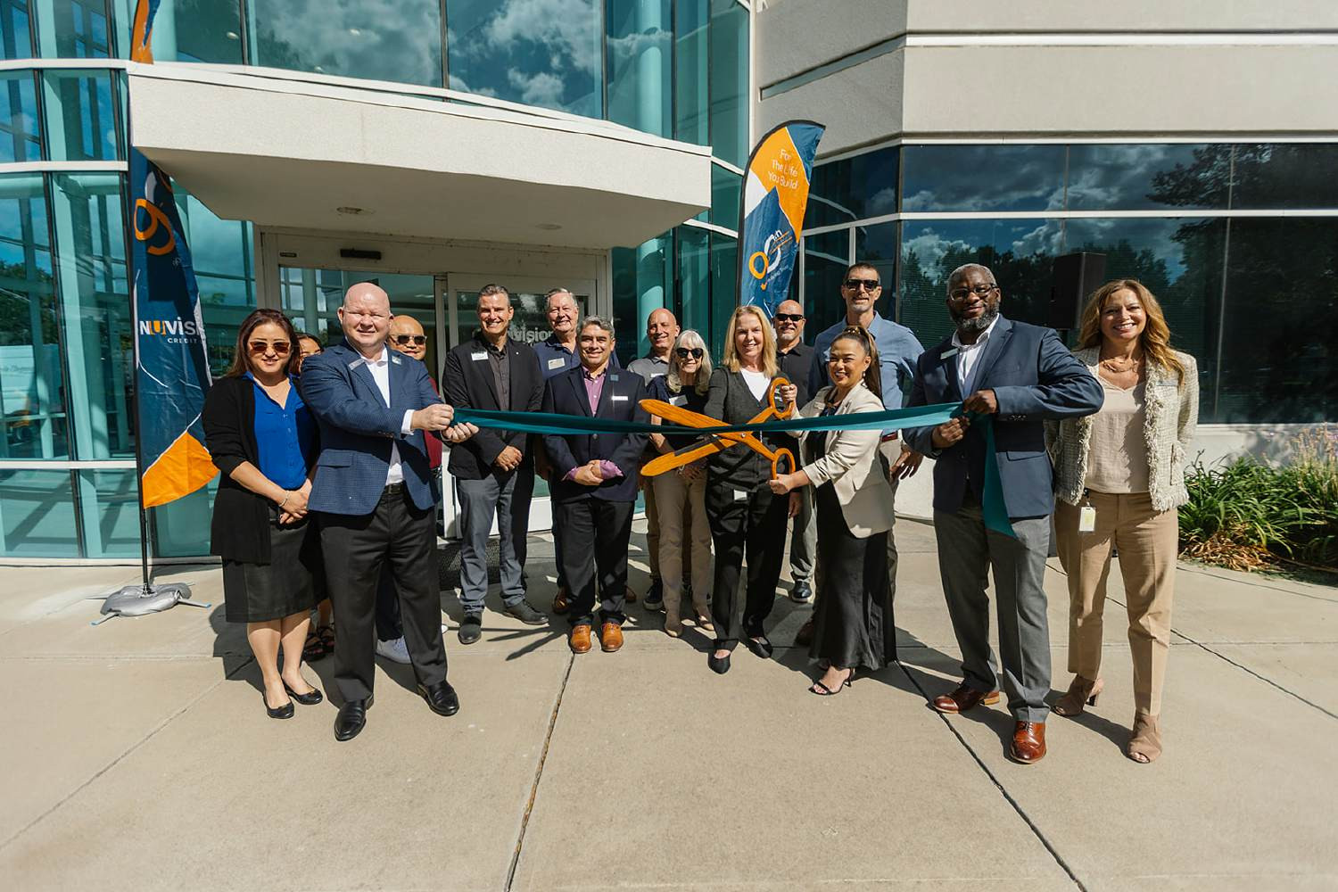 Ribbon cutting ceremony at Pleasanton Office