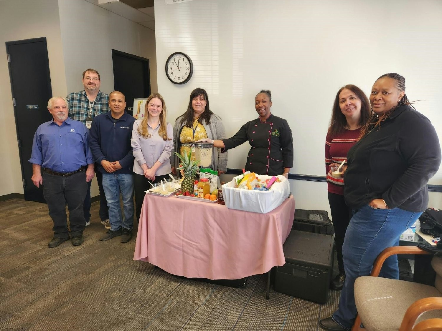 ATCC colleagues at our Frederick, MD location enjoying a healthy snack during our annual Wellness Fair. 