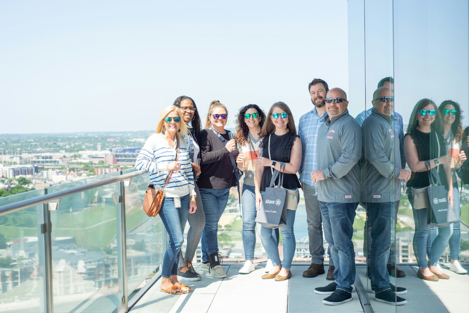 Employees celebrated the headquarters office move to downtown Baltimore in summer 2023.