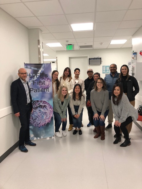 Celebrating our first patient