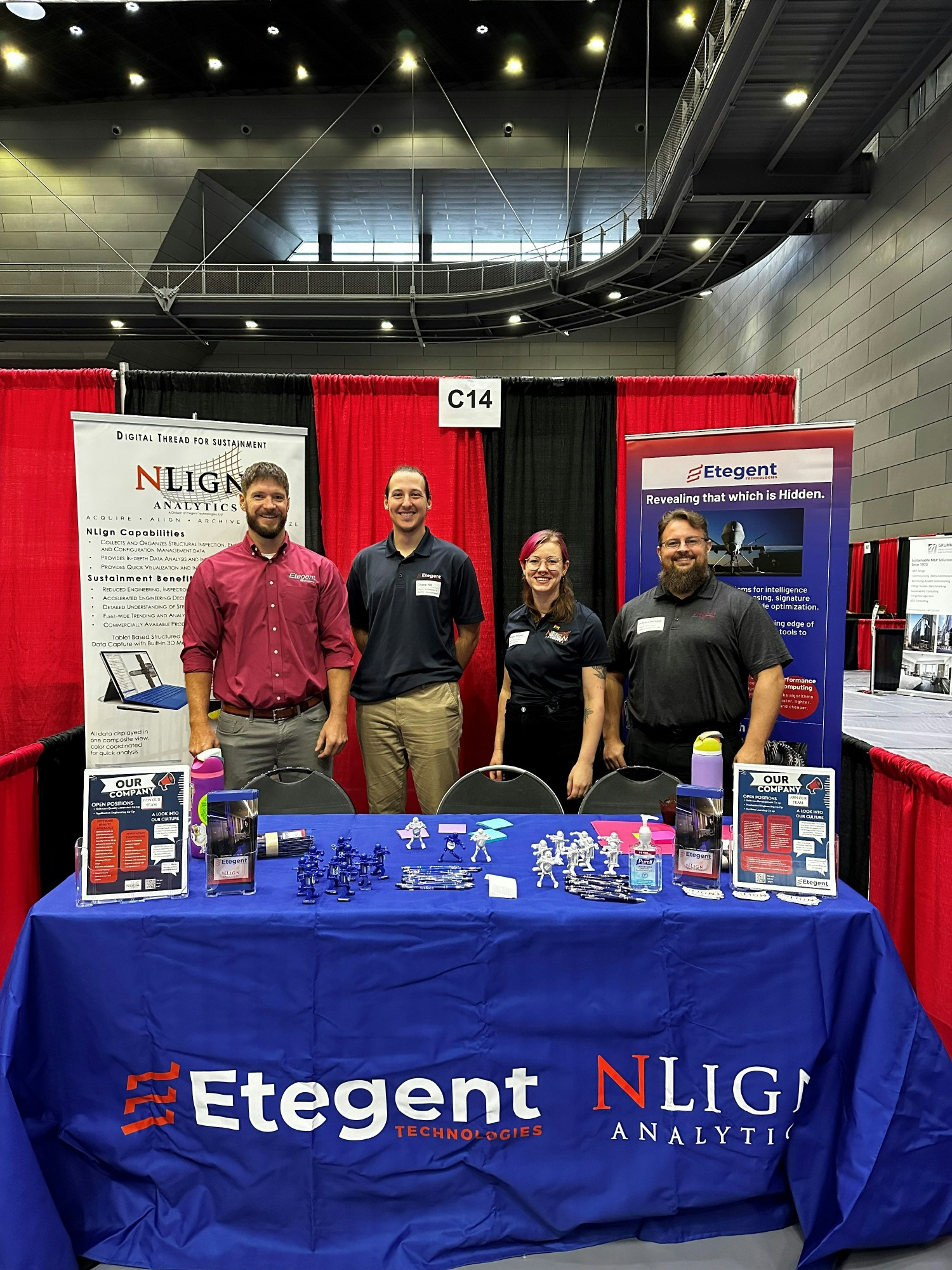 A few of our engineers attending the University of Cincinnati's technical career fair!