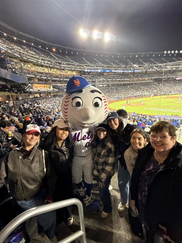 AHEAD People Business Partners enjoying a team building evening at a New York Mets game. 