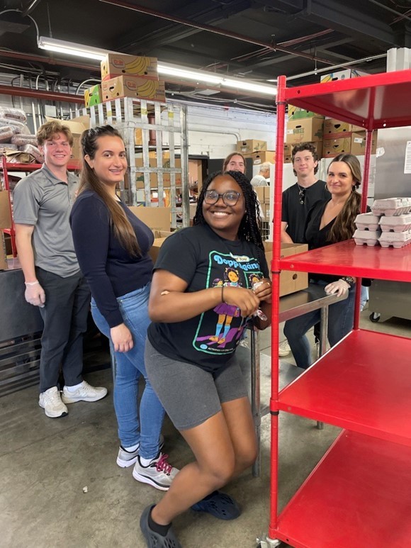FRT volunteers helped package and distribute food boxes for Bread of Life, a local nonprofit food security organization.