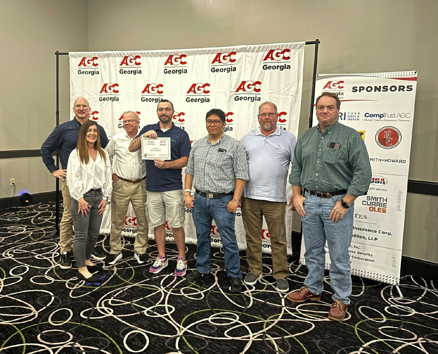 Benning Superintendents recognized for their outstanding safety performance and dedication to job site safety.