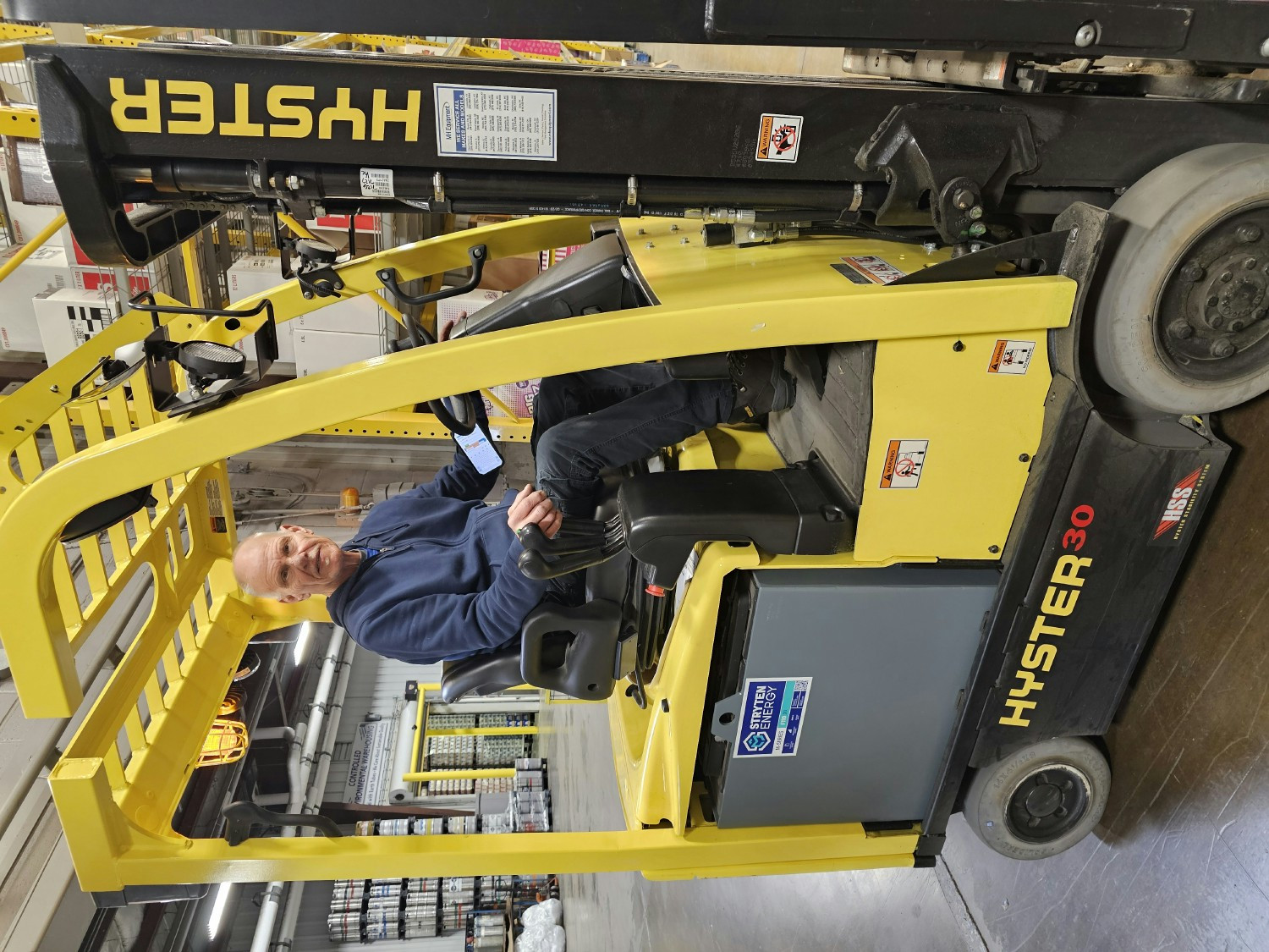 A G&M team member works picking products in the company's Galesburg facility.