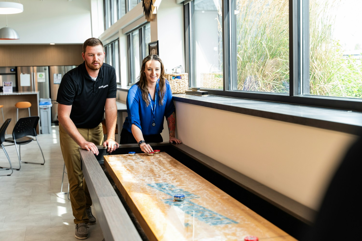 NJ Team - Some friendly shuffleboard