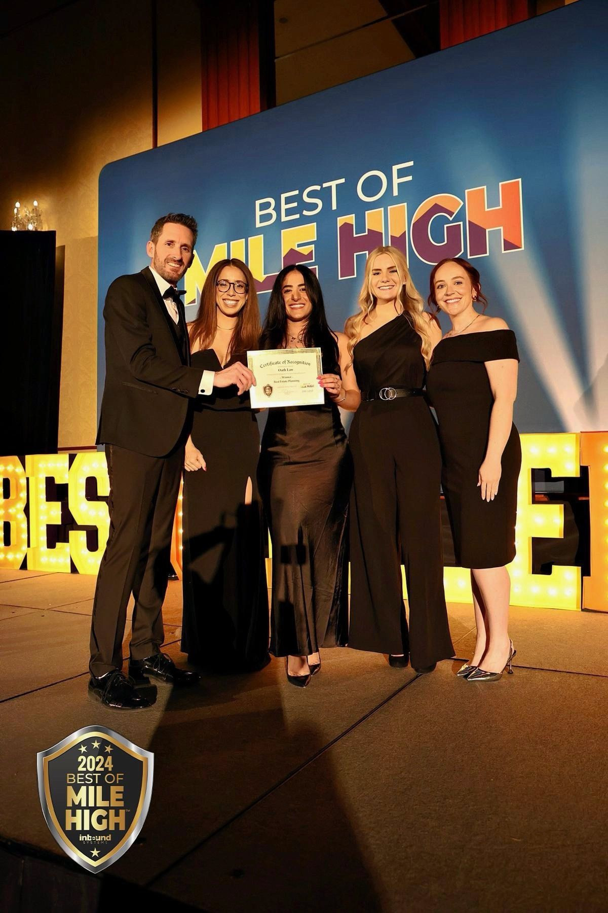 Oath Law, won an award for Best Estate Planning in the Denver Metro Area. 