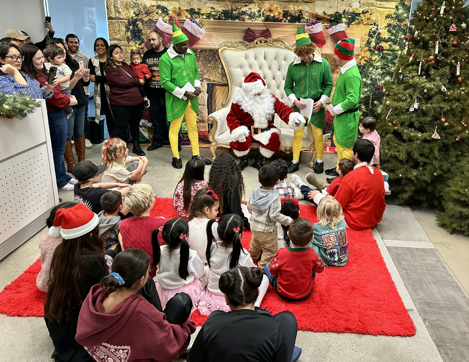 One of our favorite traditions: our CEO and President, Bill Tessar, spreading holiday cheer to CV3 families each year.