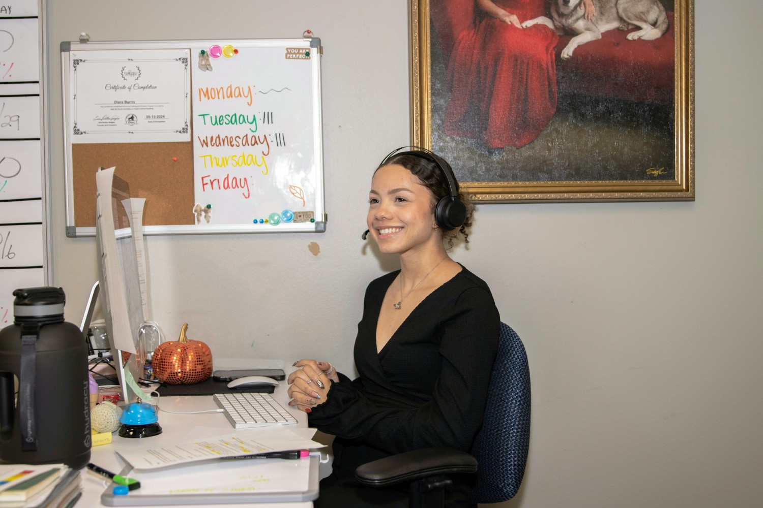 This is Diara having fun talking to our clients and learning about their stories and why they want an Heirloom Portrait!