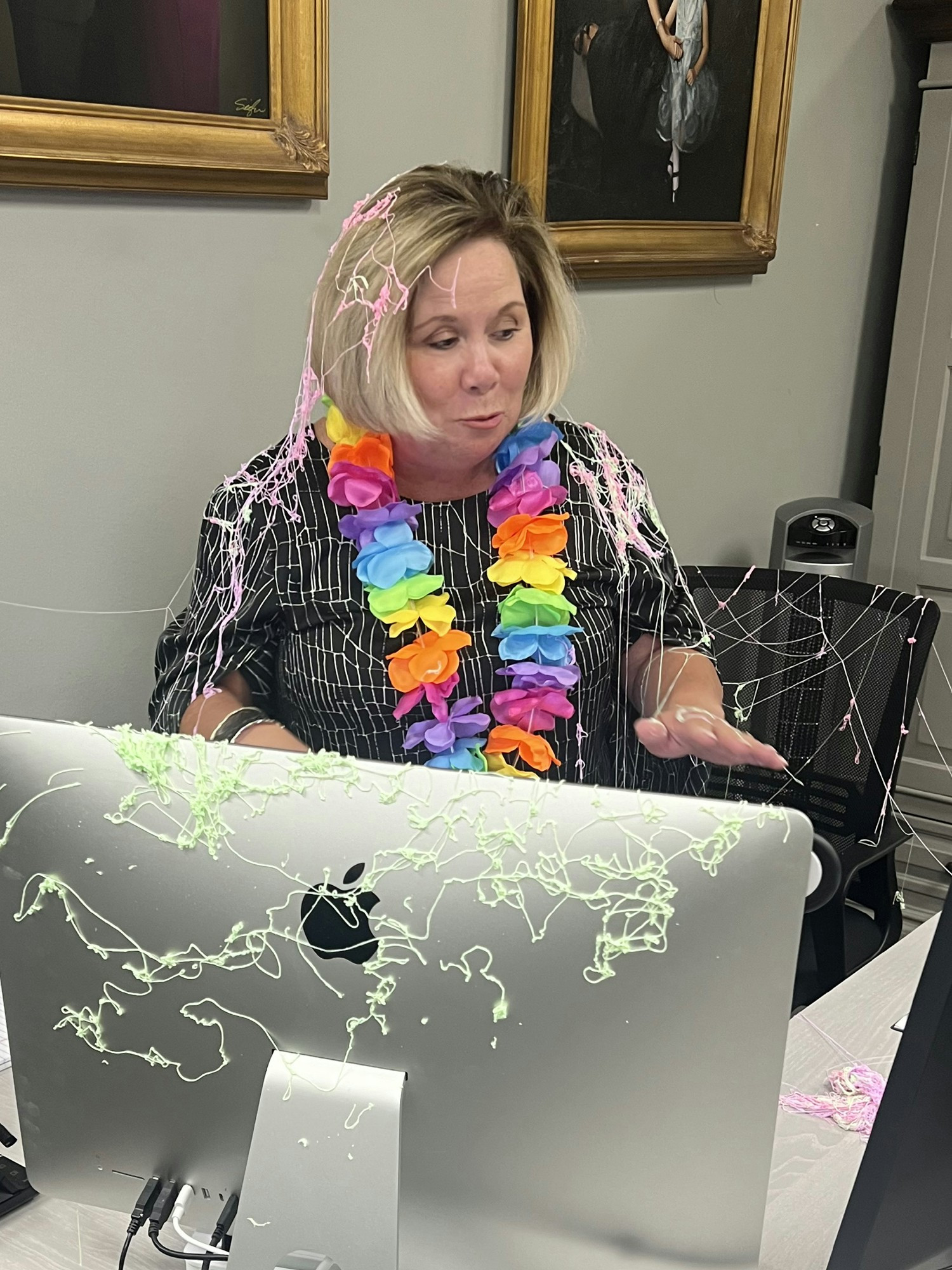 A little fun celebrating our Client Service Manager, Amy before she went on her vacation.