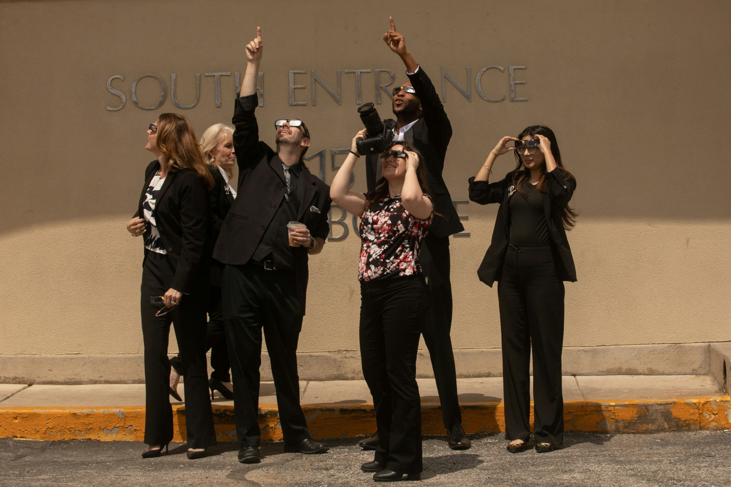 A few of our Team Members viewing the Eclipse!