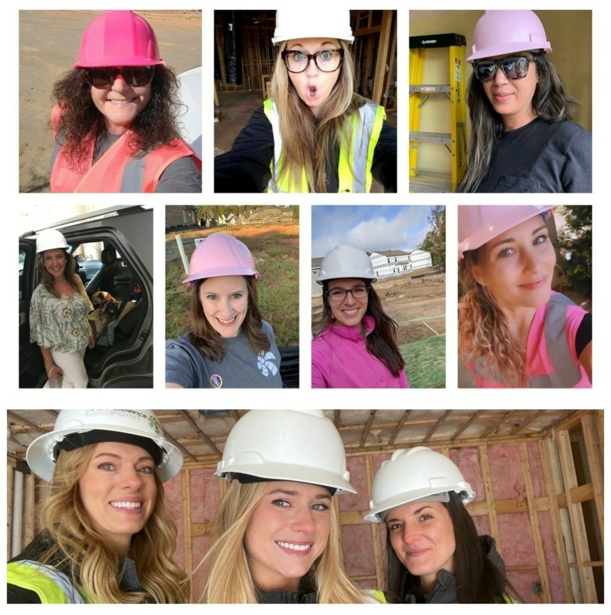 Our women are hard hatted! Defying stereotypes every day. 