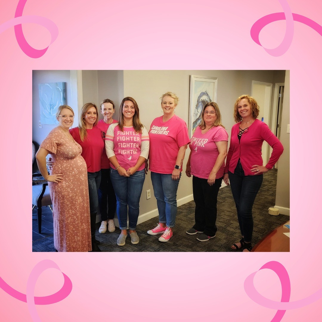 In addition to a donation to a charity, we dressed up in all pink for Breast Cancer Awareness month