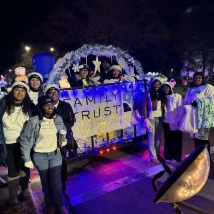 Family Trust Float in ChristmasVille Parade