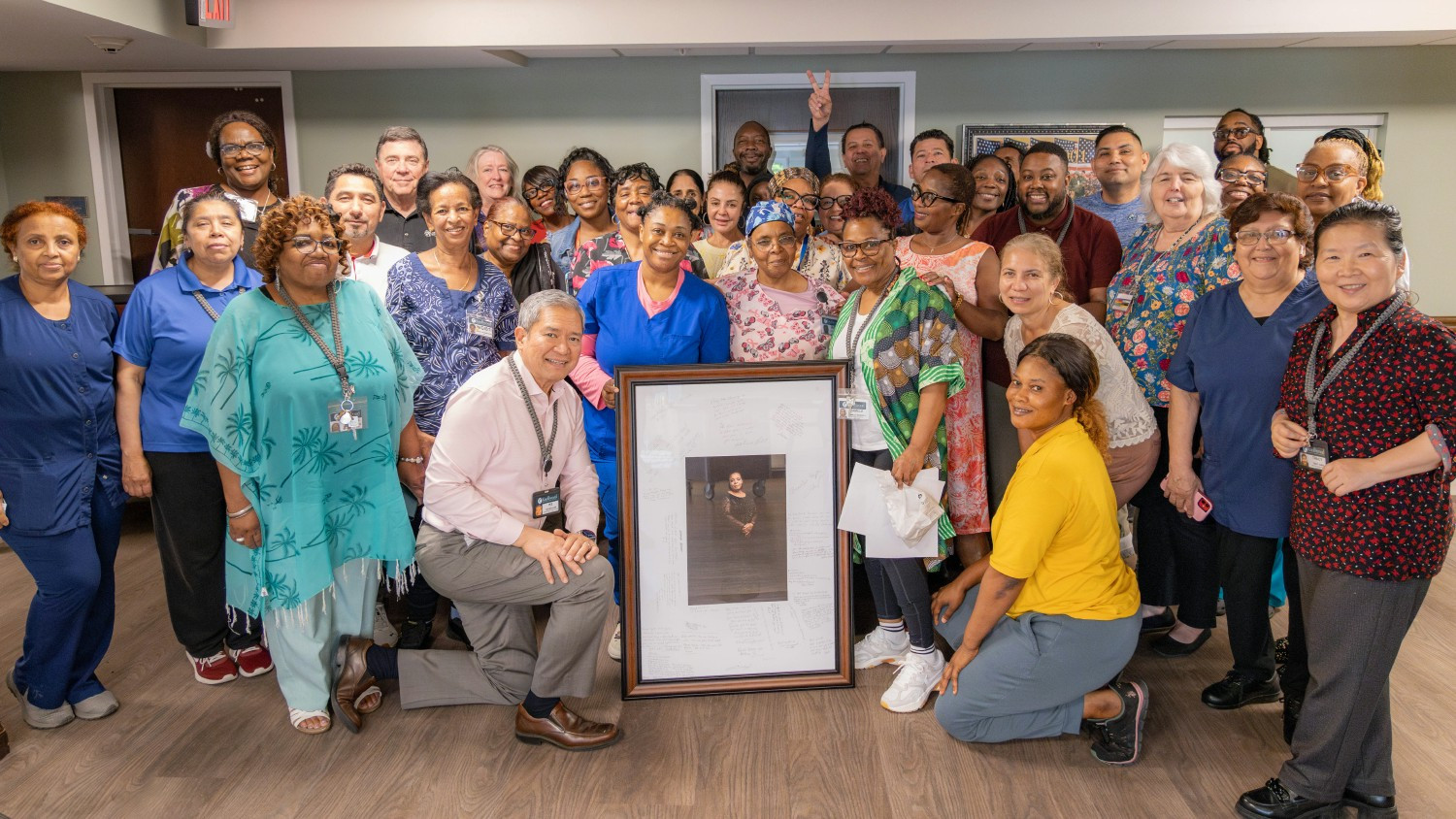Staff celebration for 30-year of service employee