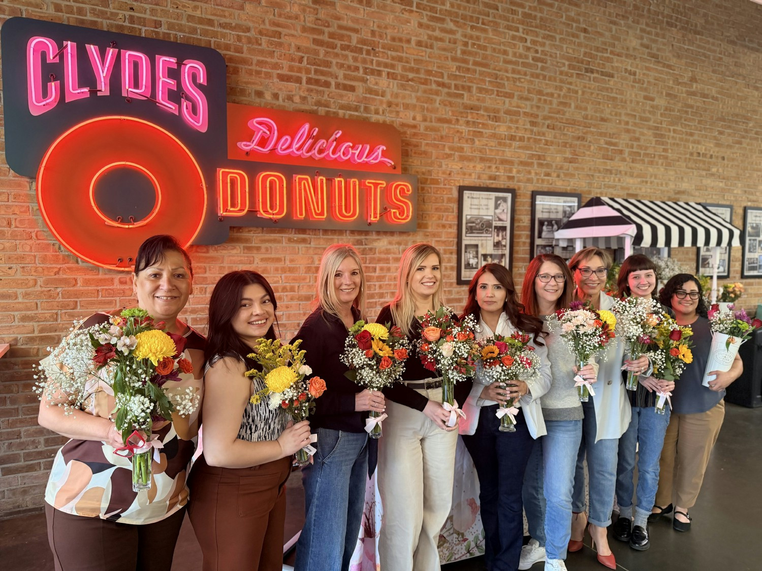Honoring the many moms (and ladies) of Clyde's on Mother's Day with build-your-own bouquets and gratitude.