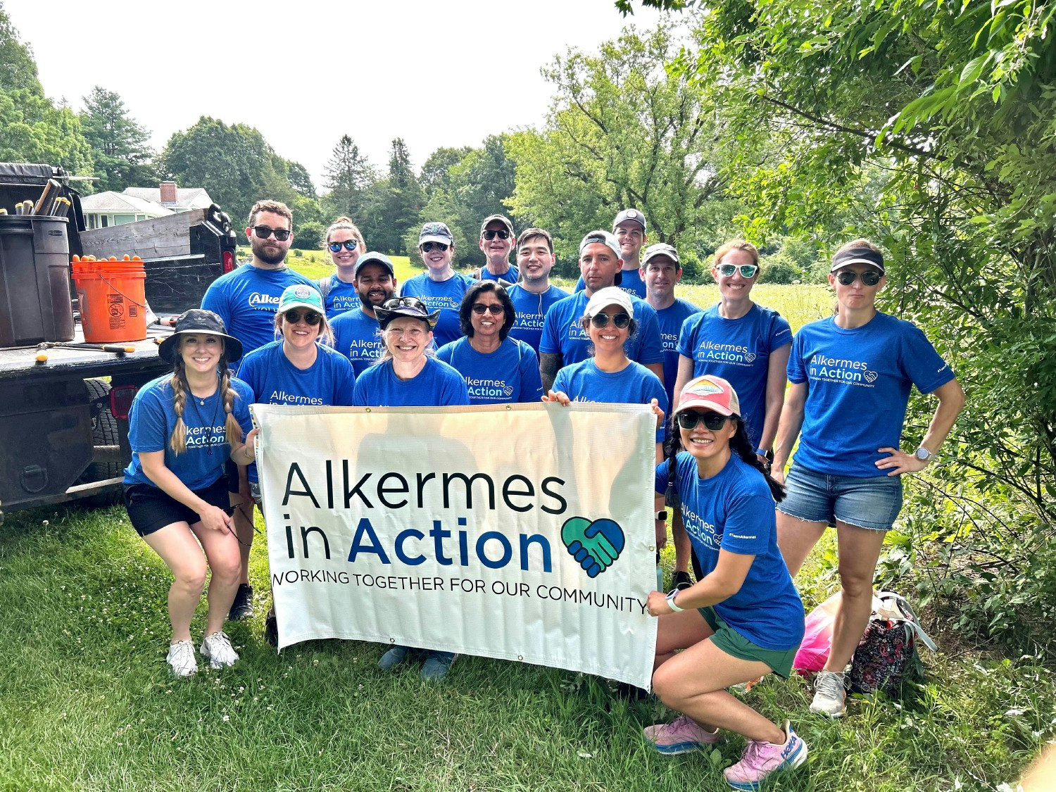 Alkermes employees participate in Alkermes in Action, our annual employee-led day of service. 