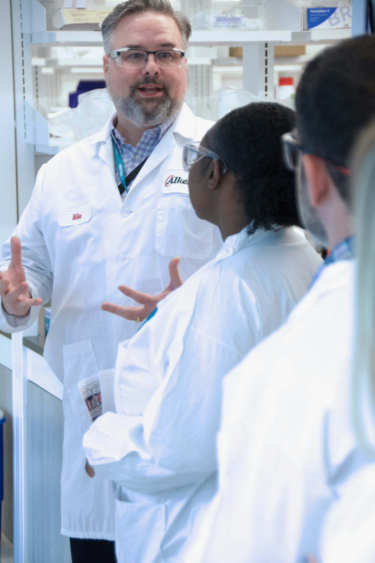 Alkermes employees enjoy a tour of our R&D lab space in Waltham.