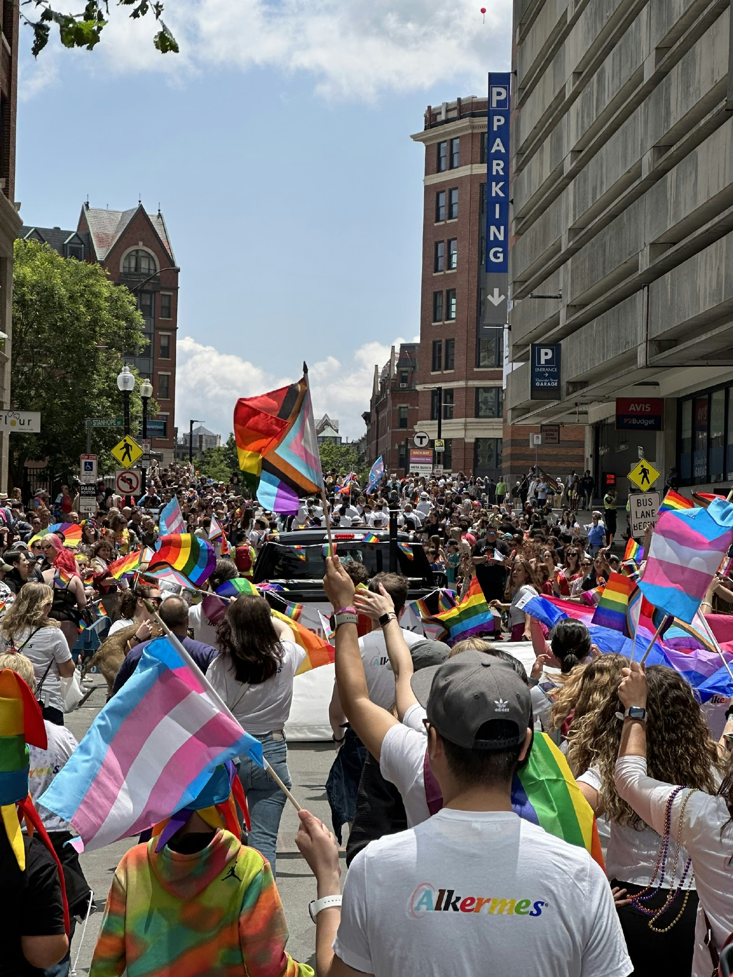 Alkermes employees marching in Boston’s annual Pride Parade in 2023.