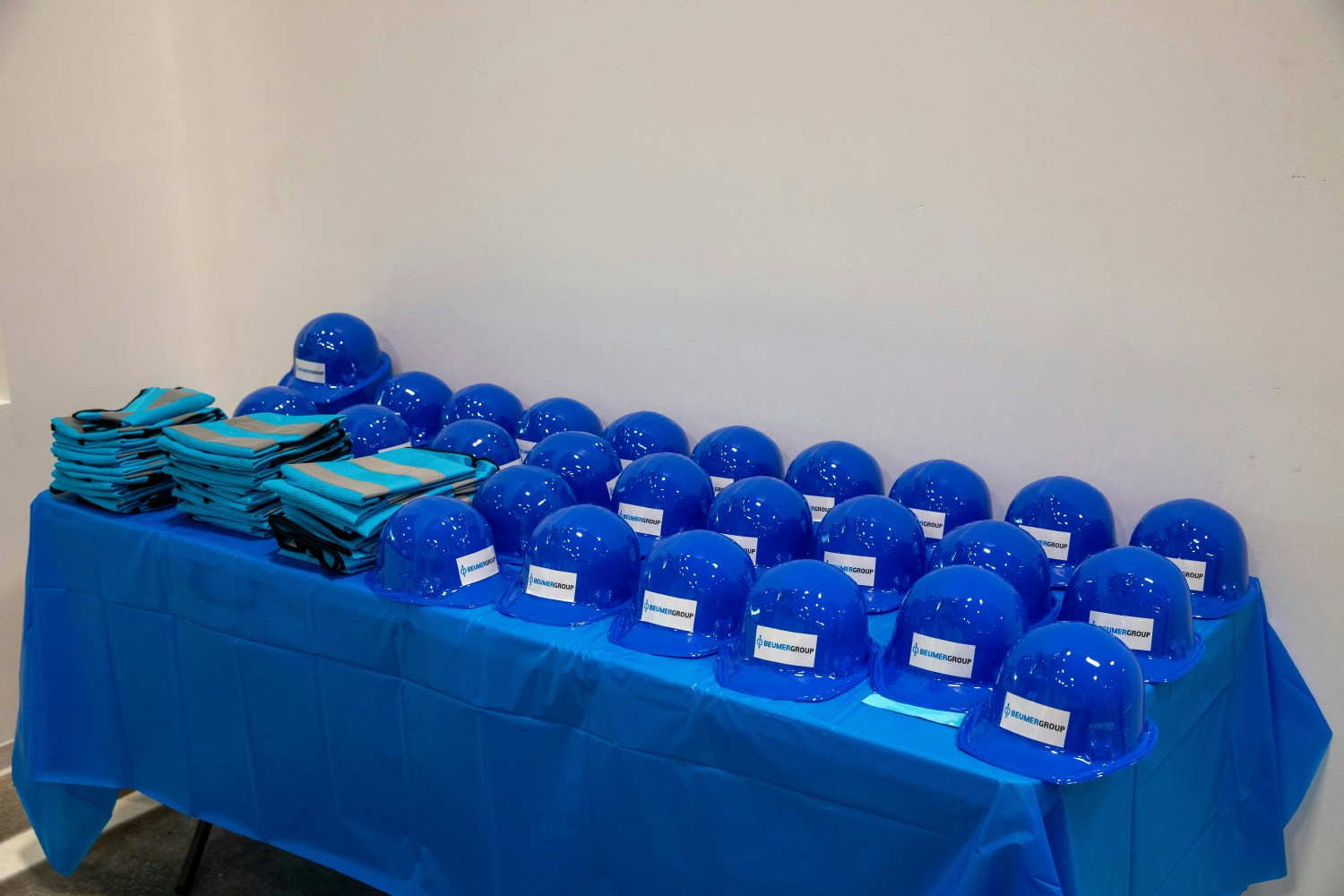 Little Hard Hats and Little Safety Vests for System Demos during our annual Bring Your Child to Work Day.