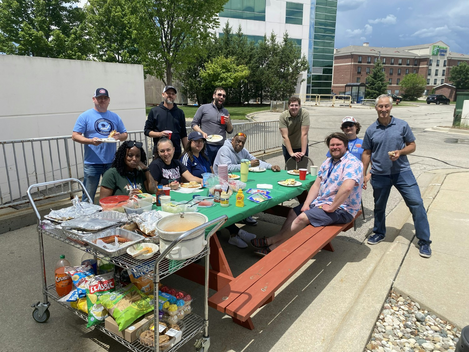 We might work remote, but nothing beats a sunny onsite BBQ together!