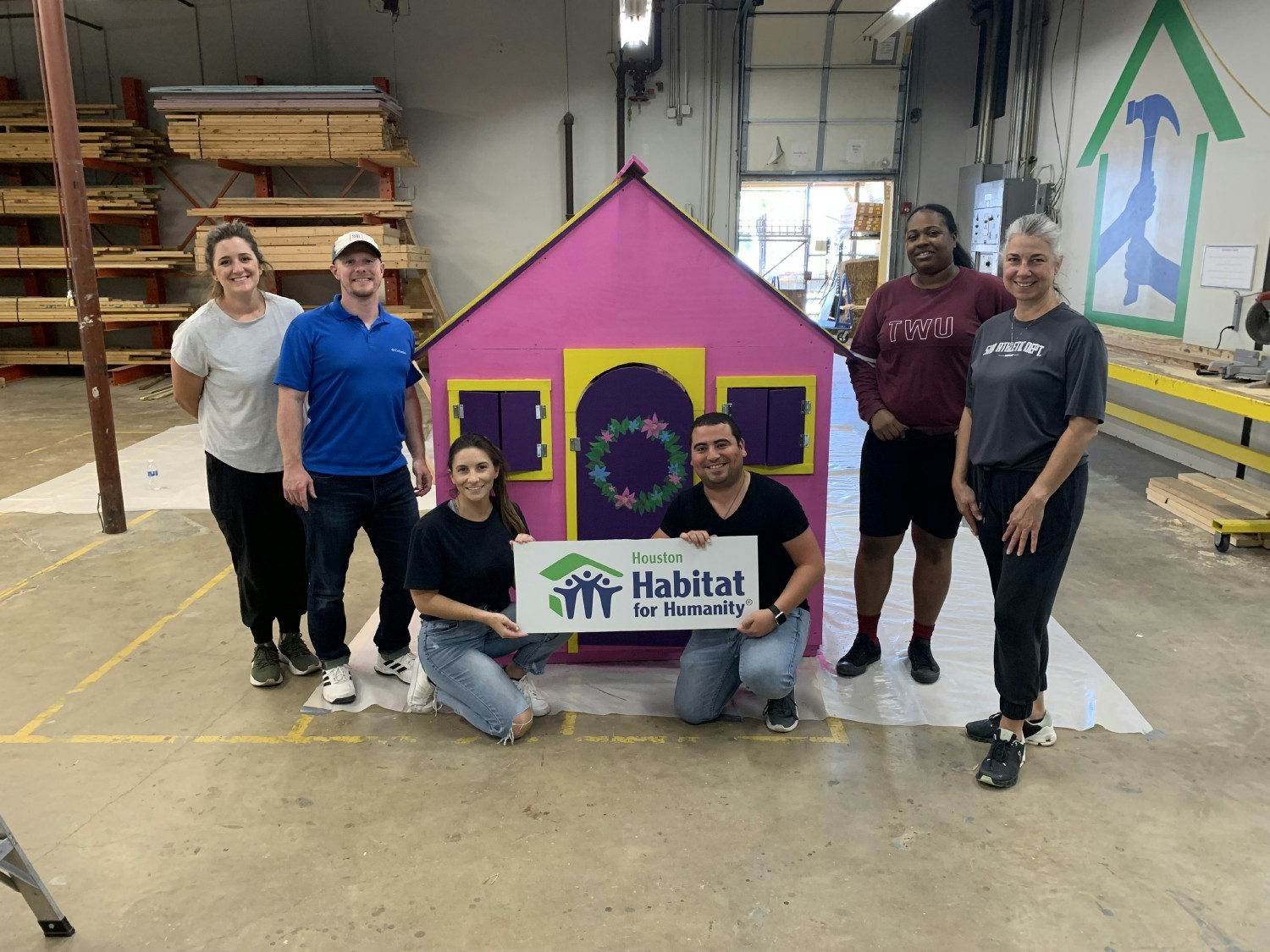 Habitat for Humanity, enough said. We LOVE to give back to our community