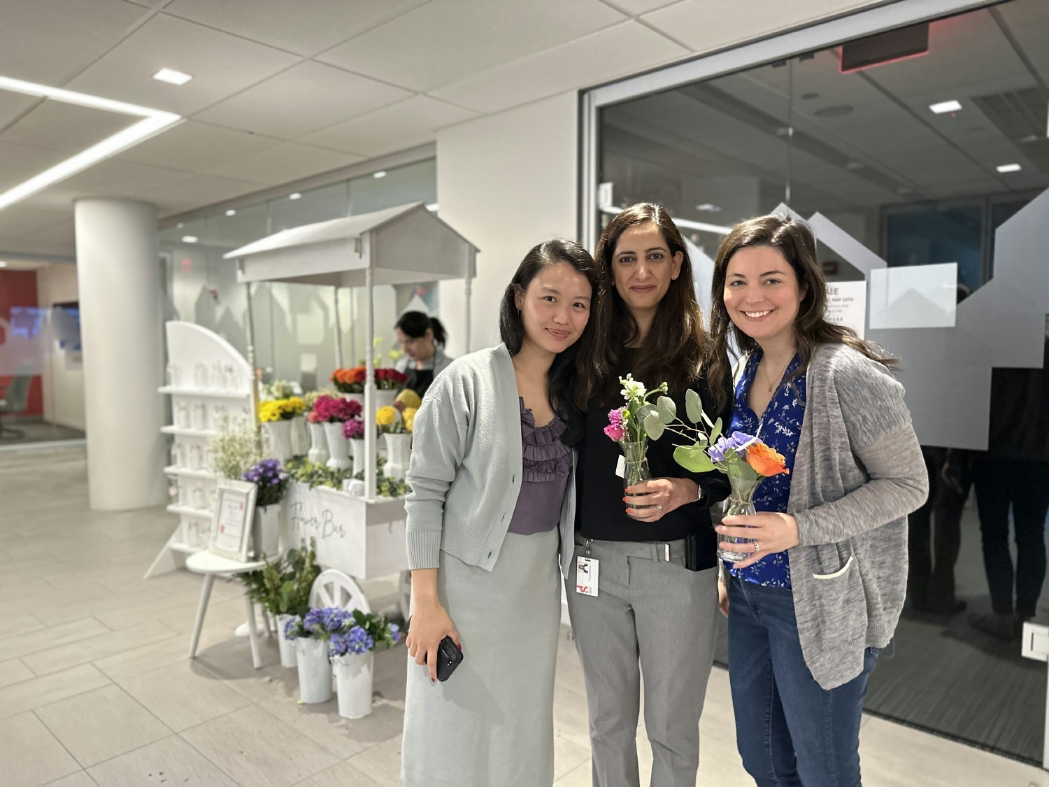 We honor and celebrate all mothers, so we invite them to create their bouquets from our Flower Bar on their day.