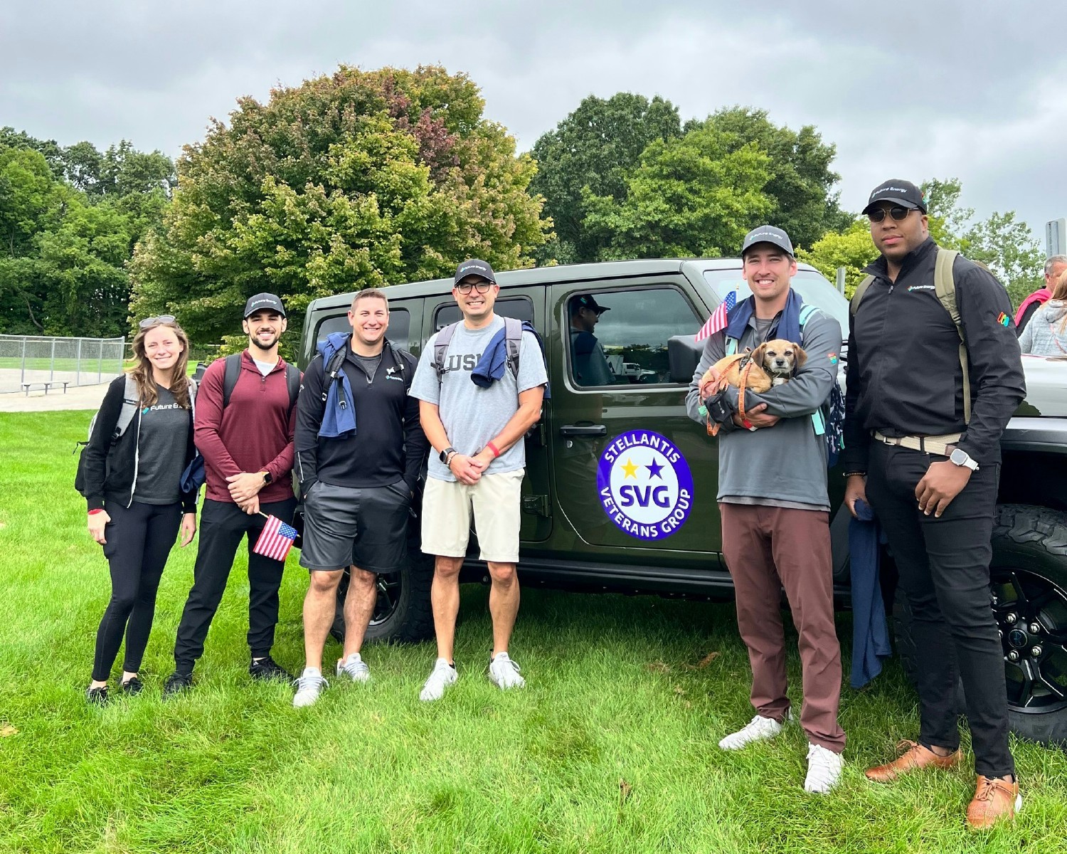 Future Energy team members volunteer for a local Ruck Walk to support United States Veterans.