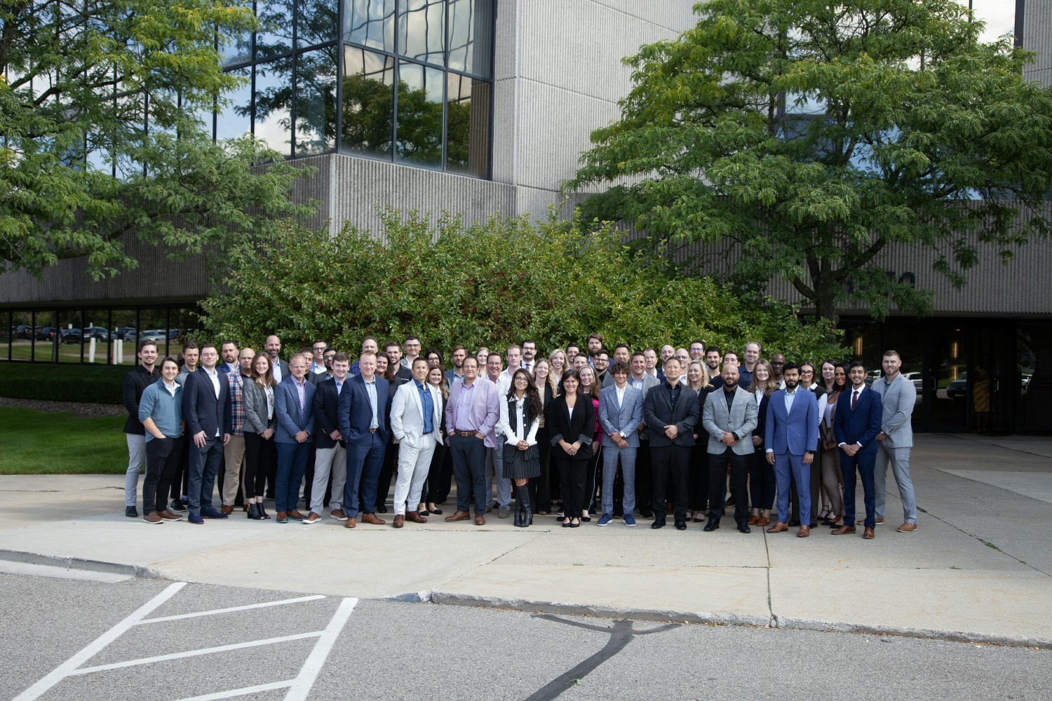 Group photo of the Future Energy team at our annual company summit.