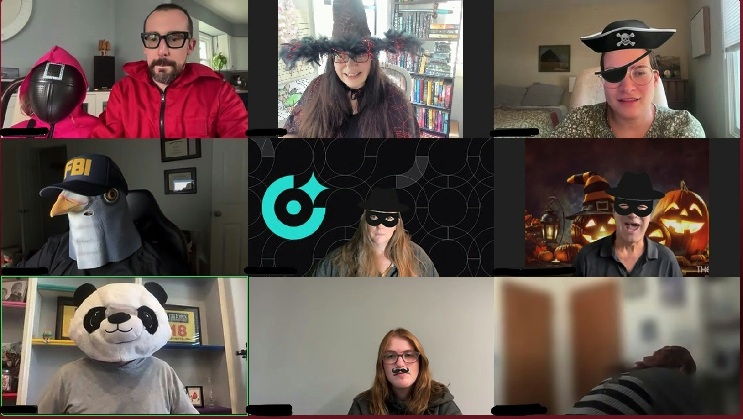 Our Halloween Zoom Party!! Complete with costume contest.