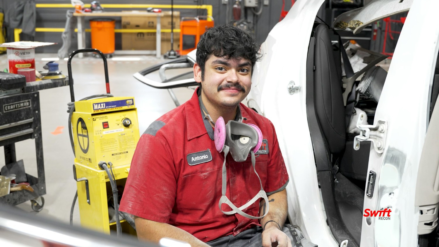 New tech graduate developing his welding and structural skills on the job