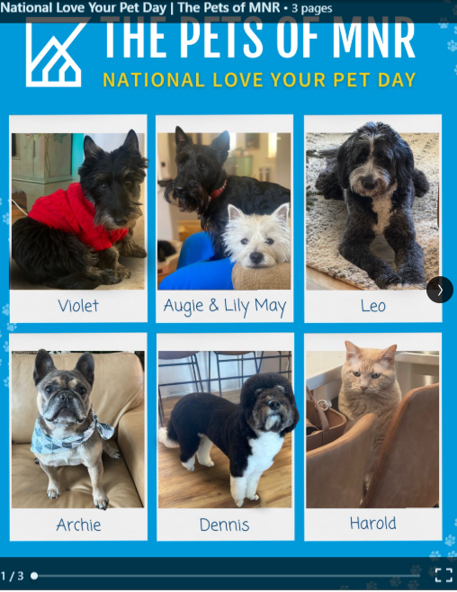 We even celebrate our pets at MNR!